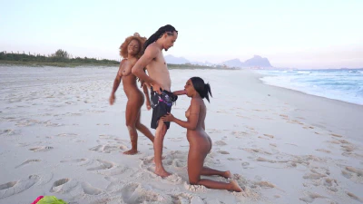 MAMBO TOUR #6: Jasminy Villar & Rebeca Villar Gets Nasty At The Beach Then Fuck Big Dicks (Anal, ATOGM, Monster Cock, Gapes, Ebony, 1On2, 2On2